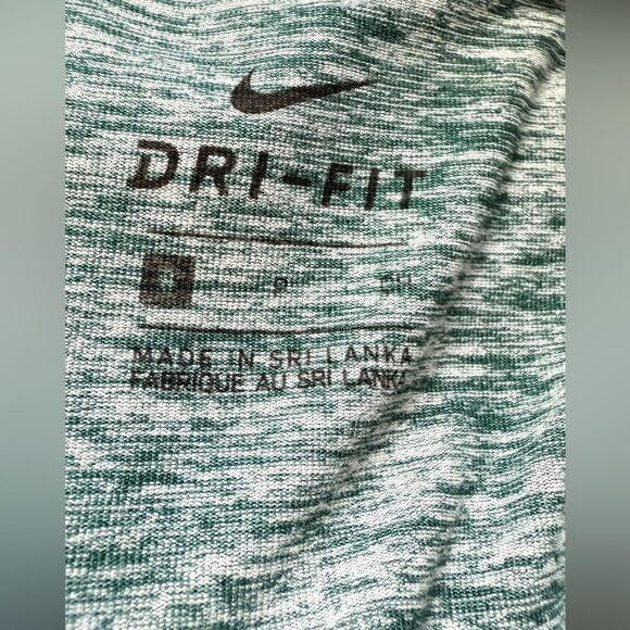 Nike Heathered Green 3/4 Zip Pullover Long Sleeve Shirt - Picture 6 of 6